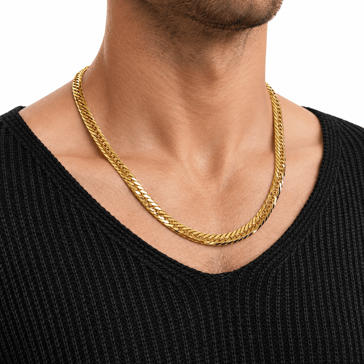 8C100 Necklace K18 100g 8 Cut Kihei 50cm