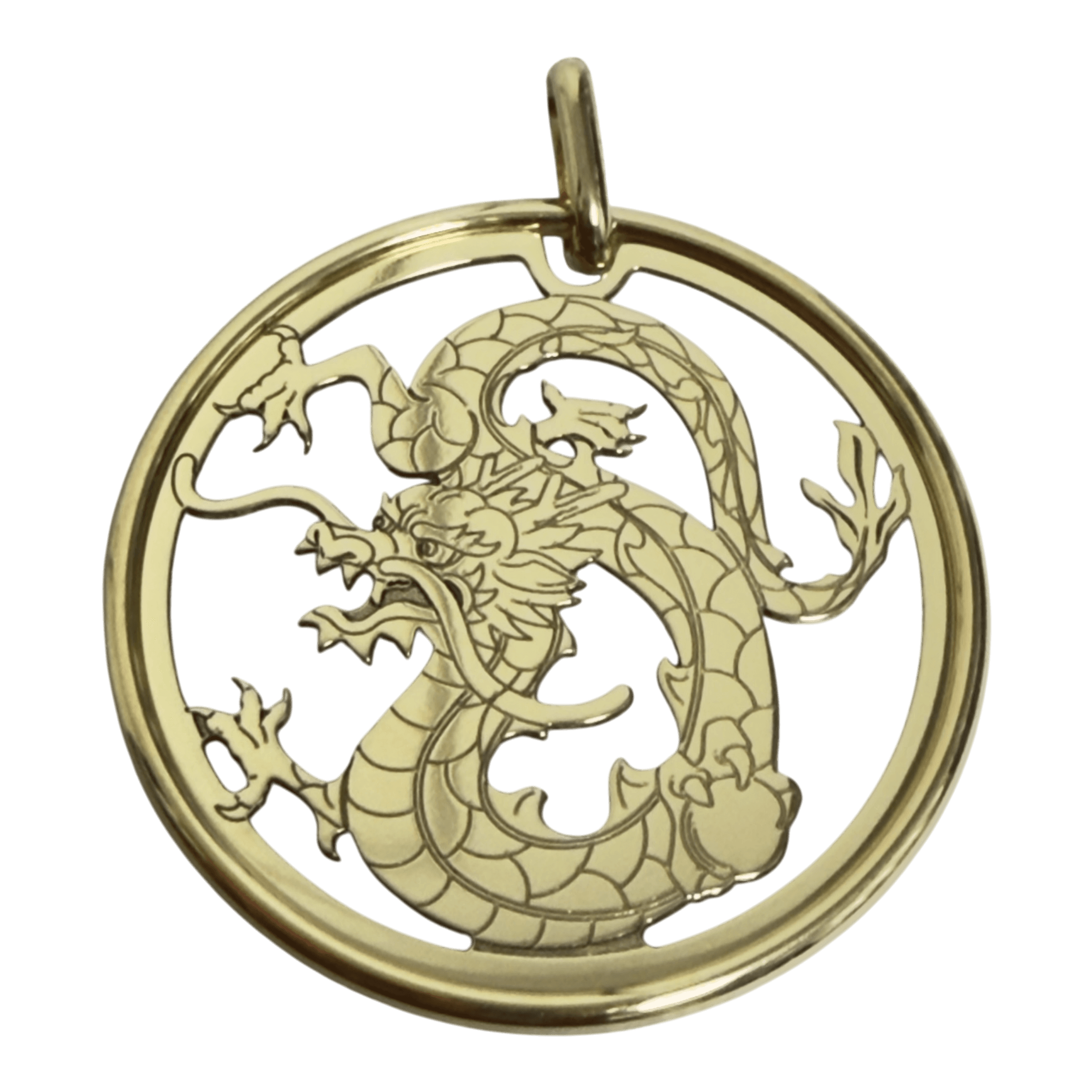 PNDR3 Pendant K18 1.05g Dragon Year of the Dragon 18.5mm