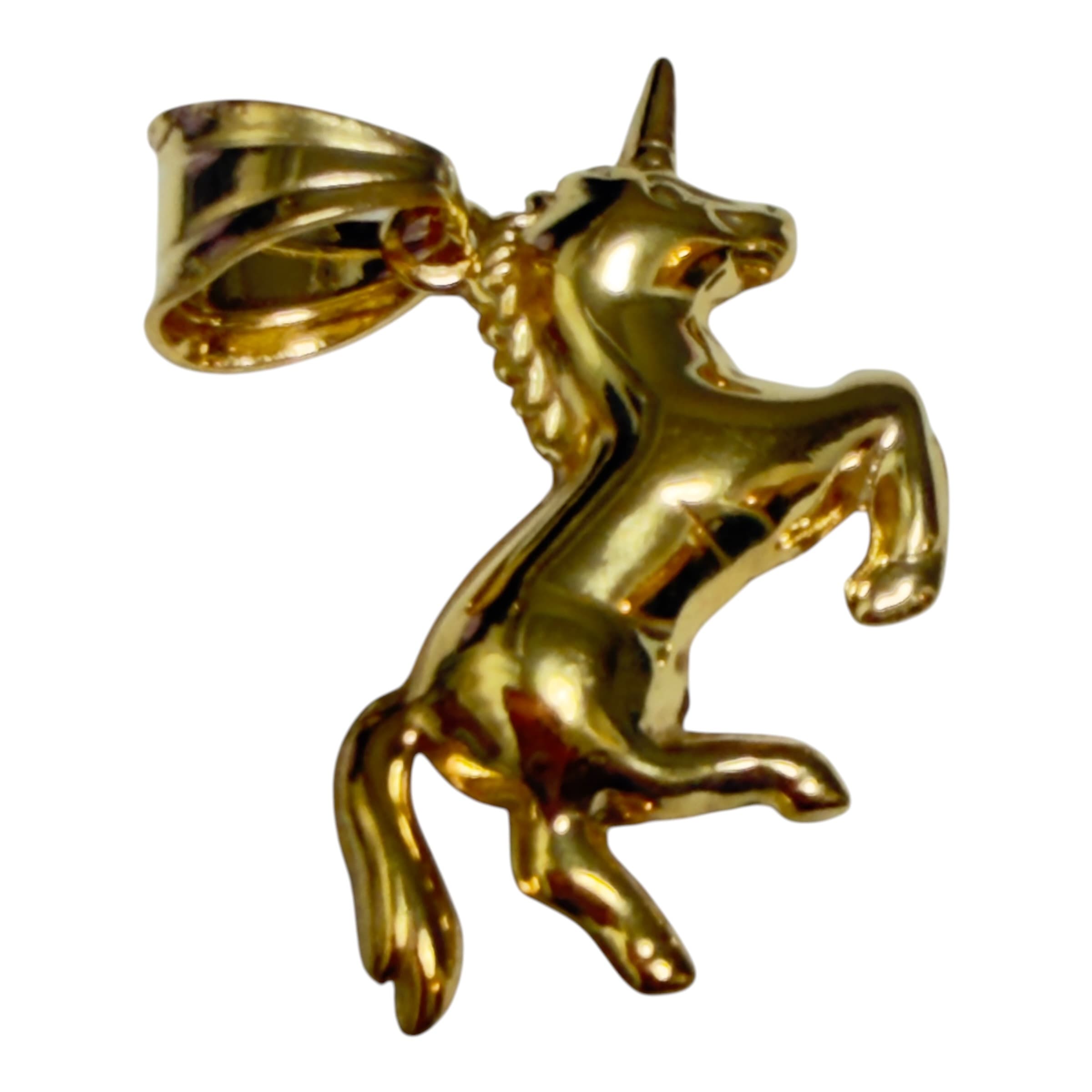 PL414 Pendant K18 1.57g Unicorn Top