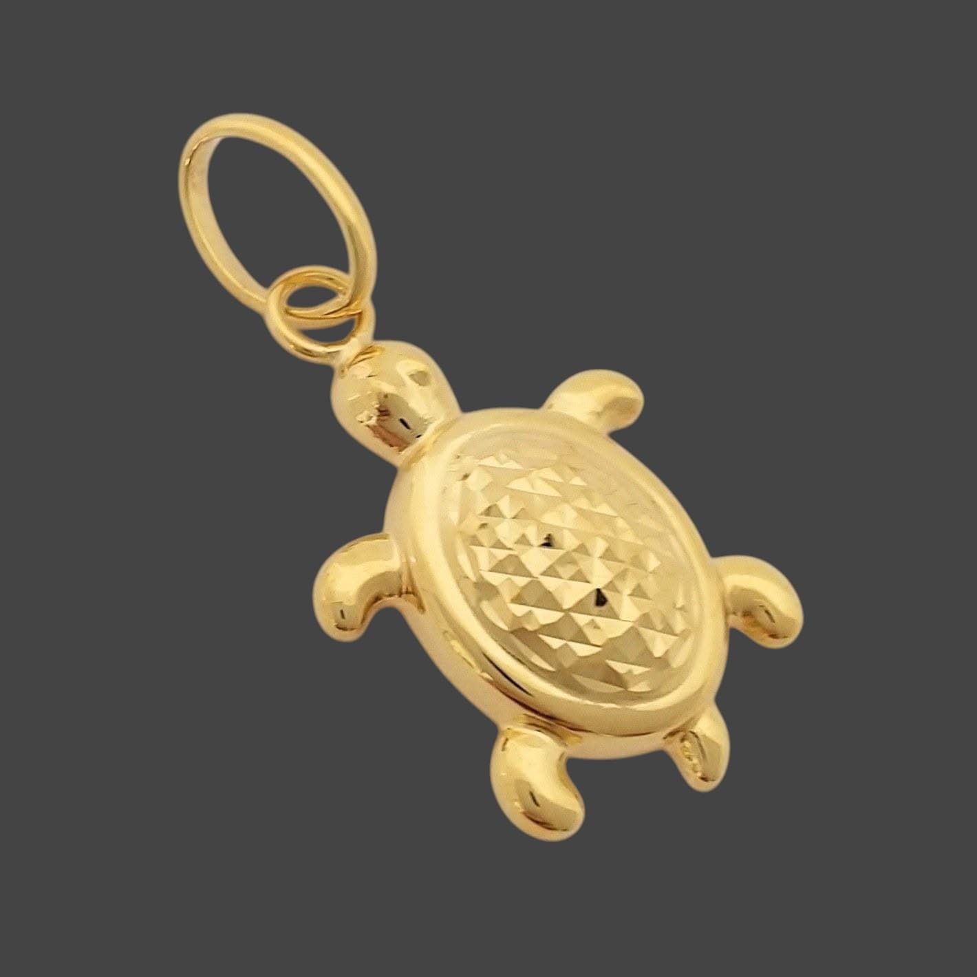 UL410 Pendant K18 0.80g Turtle Motif Top
