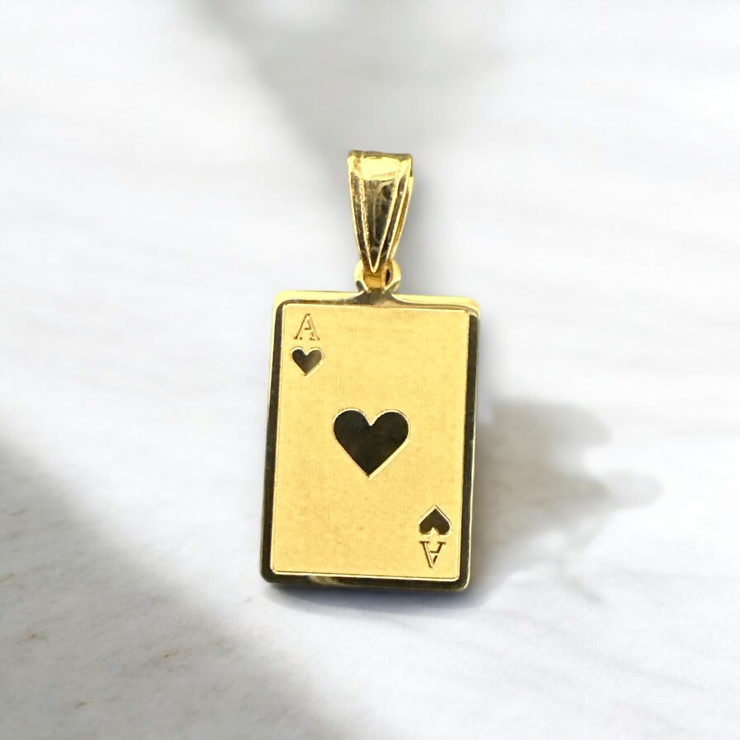 AL420 Pendant K18 1.30g Ace of Heart