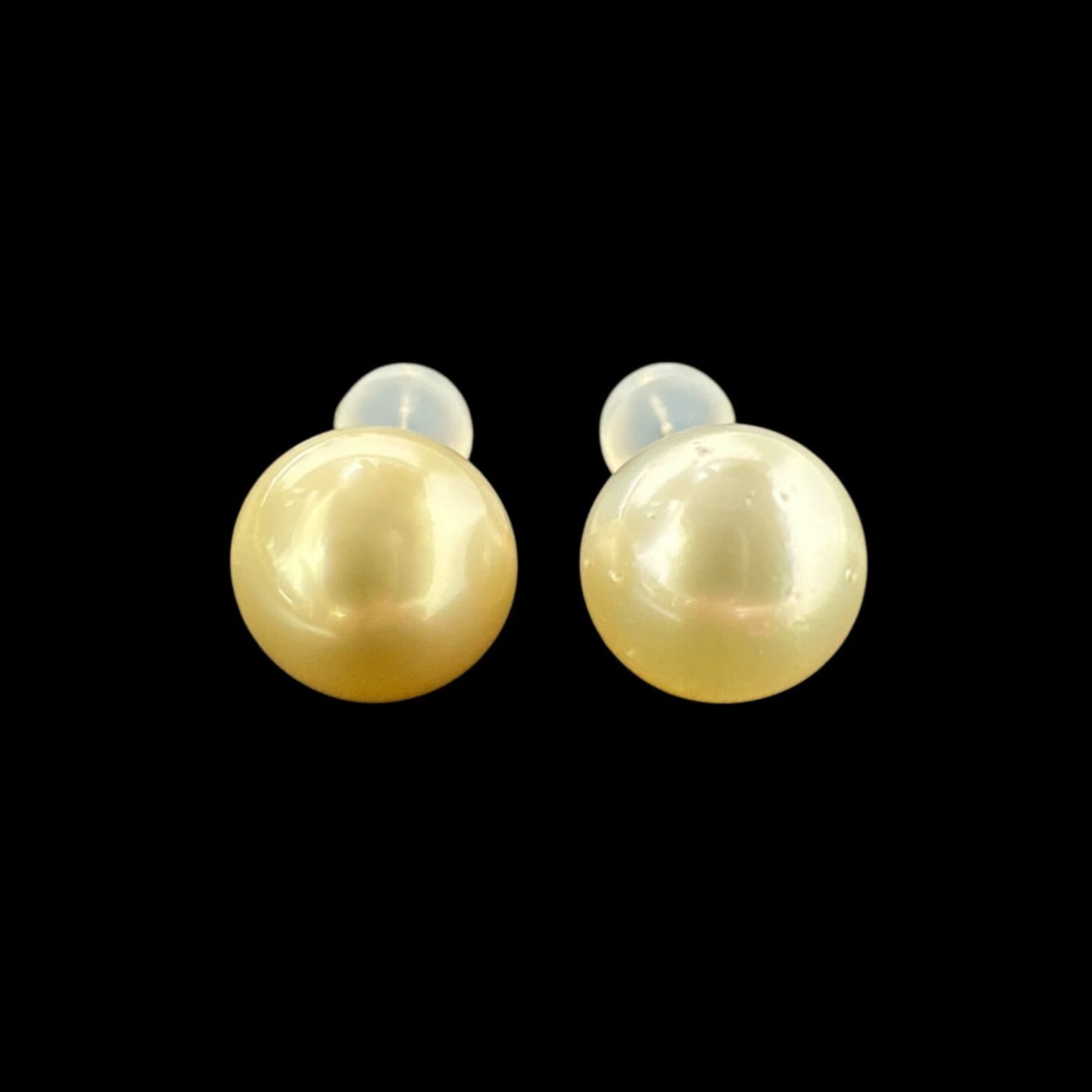 EHS10 Earrings PT900 Natural South Sea Pearl 10.0mm