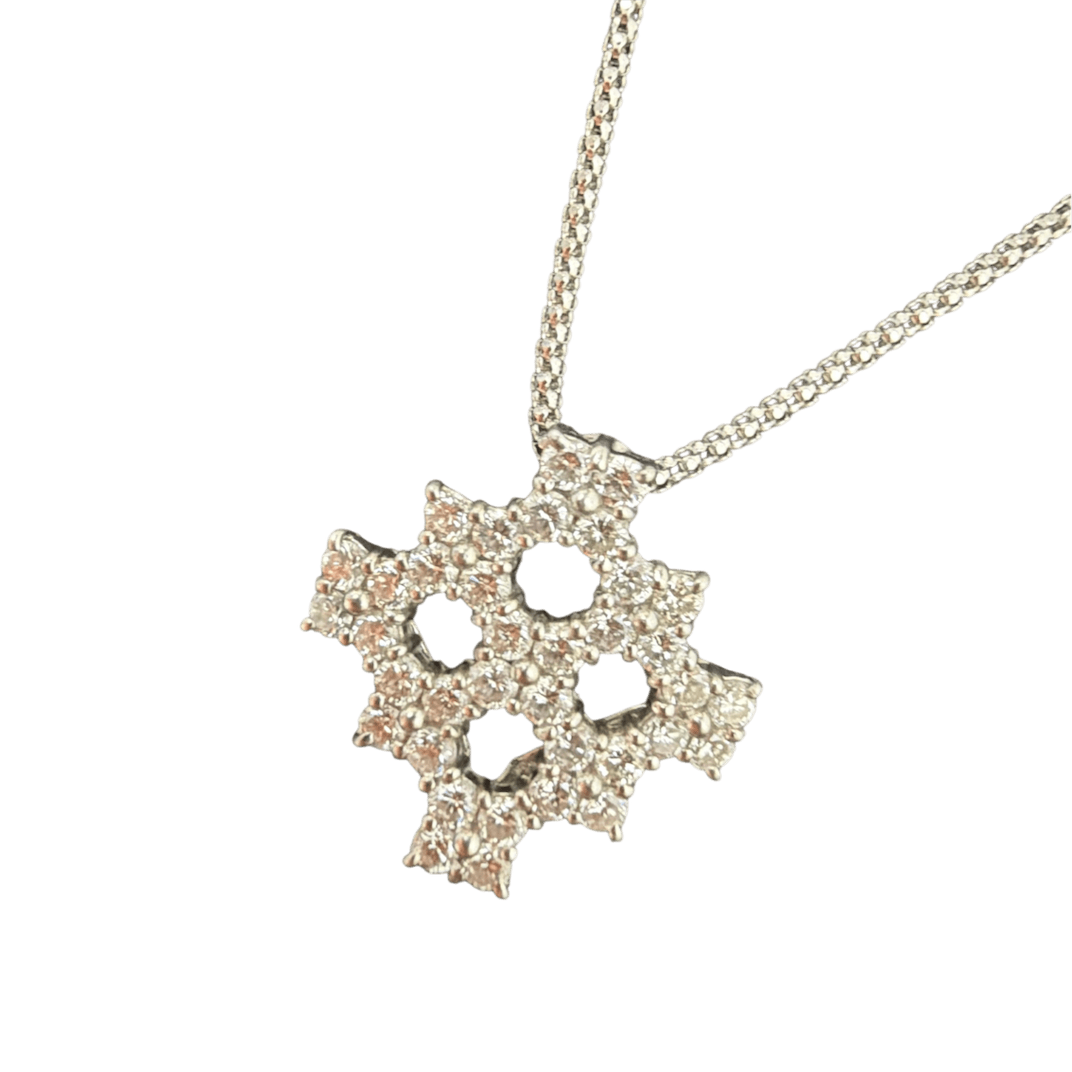 N6645 Necklace PT850/900 6.65g Diamond 1.0ct Raspberry 45cm Adjustable