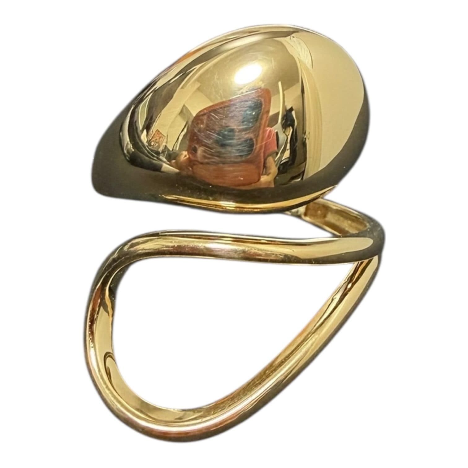 R3M55 Ring K18 2.55g Teardrop and Open Sz# 12-14
