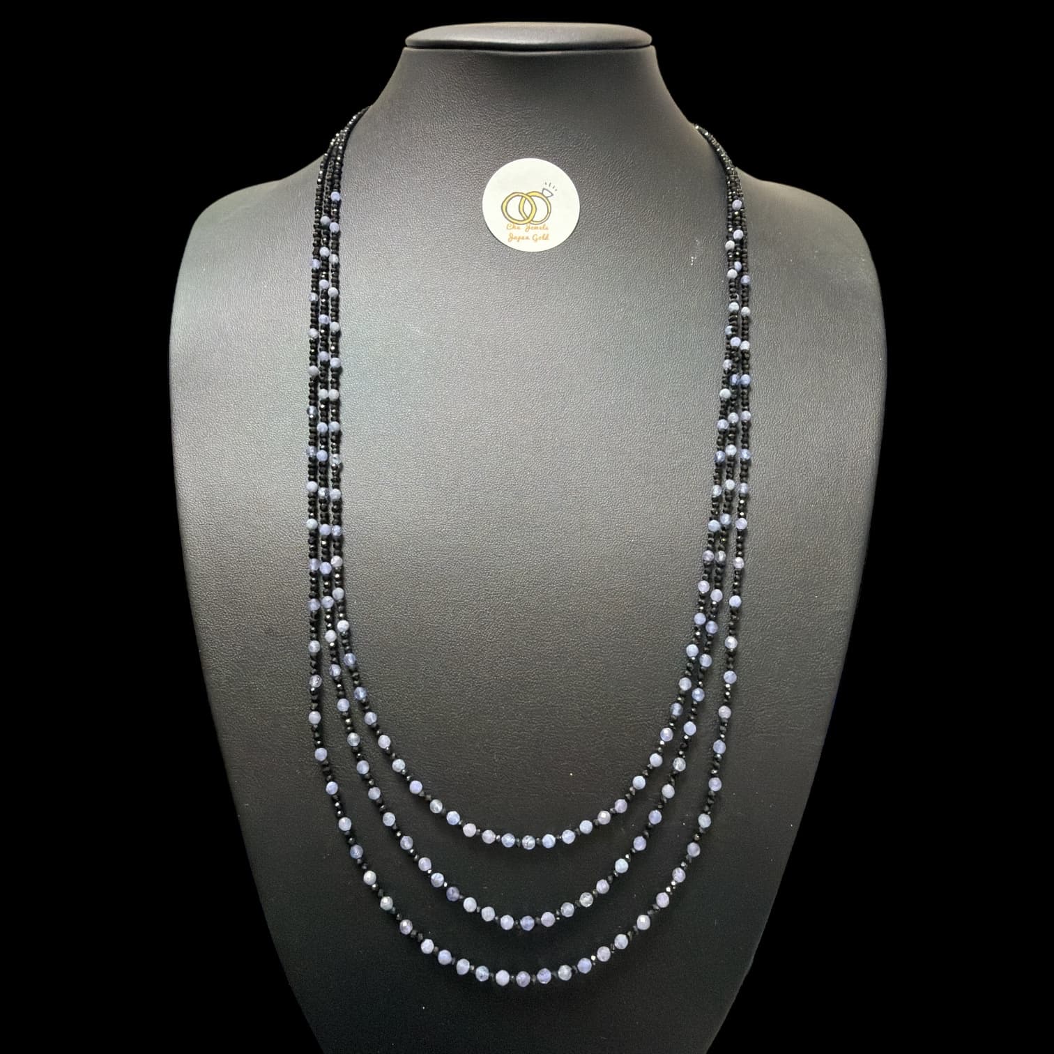 N3T70 Necklace SV925 Spinel Tanzanite 70cm 3 Layers