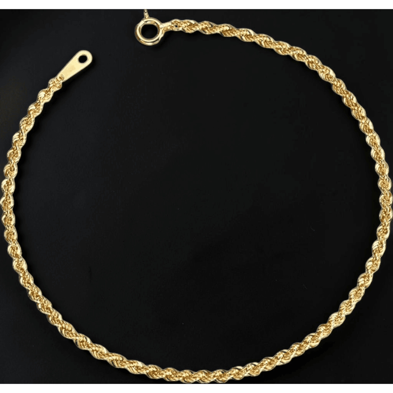 BRC18 Bracelet K18 0.83g Rope Chain 18cm